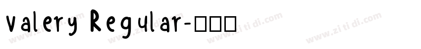 valery Regular字体转换